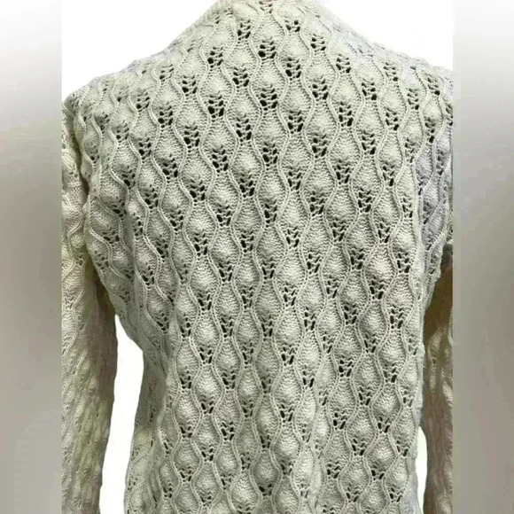Vintage Beldoch Popper Cream Women’s Knit Sweater Size Small - Picture 3 of 6